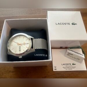 LACOSTE Watch With Silver Band